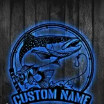 Hunting Fishing Metal Sign Trout Trout 1