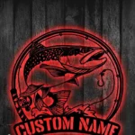 Hunting Fishing Metal Sign Trout Trout 1