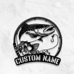 Hunting Fishing Metal Sign Trout Trout 1