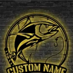 Hunting Fishing Metal Sign Tuna Trout 1
