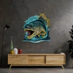 Hunting Fishing Neon Sign Aggressive Fish Counterattack 1