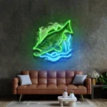Hunting Fishing Neon Sign Cold Fishing Frame 1