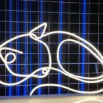 Hunting Fishing Neon Sign Sleeping Cat Led 1