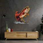 Hunting Fishing Neon Sign Young Man Fishing 1