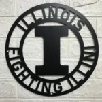 Illinois Fighting Illini Metal Sign Nba 1