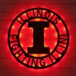 Illinois Fighting Illini Metal Sign Nba 1
