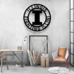 Illinois Fighting Illini Metal Sign Nba 1