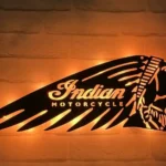 Indian Motorcycles Metal Sign Native American Chief 1