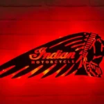 Indian Motorcycles Metal Sign Native American Chief 1