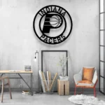 Indiana Pacers Metal Sign Nba 1