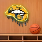 Indiana Pacers Neon Sign Dripping Lips 1
