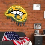 Indiana Pacers Neon Sign Dripping Lips 1