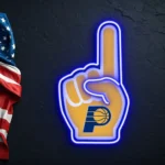 Indiana Pacers Neon Sign Nba Foam Finger 1
