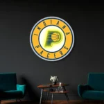 Indiana Pacers Neon Sign Pacers Ball Crest 1