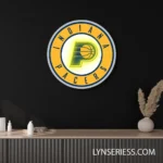 Indiana Pacers Neon Sign Pacers Ball Crest 1