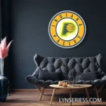 Indiana Pacers Neon Sign Pacers Ball Crest 1