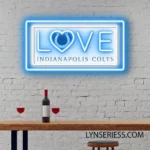 Indianapolis Colts Neon Sign Love Sign 1