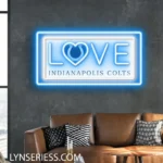 Indianapolis Colts Neon Sign Love Sign 1