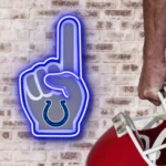 Indianapolis Colts Neon Sign Nfl Foam Finger 1