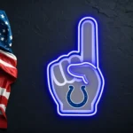 Indianapolis Colts Neon Sign Nfl Foam Finger 1