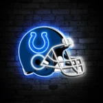 Indianapolis Colts Neon Sign Nfl Football Helmet Acrylic Led 1