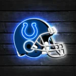 Indianapolis Colts Neon Sign Nfl Football Helmet Acrylic Led 1