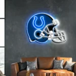 Indianapolis Colts Neon Sign Nfl Football Helmet Acrylic Led 1