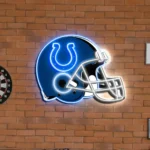 Indianapolis Colts Neon Sign Nfl Football Helmet Acrylic Led 1