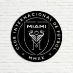 Inter Miami Metal Sign Fc Logo 1