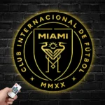 Inter Miami Metal Sign Fc Logo 1