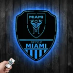 Inter Miami Metal Sign Fc Shield Shape 1