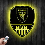 Inter Miami Metal Sign Fc Shield Shape 1
