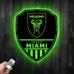 Inter Miami Metal Sign Fc Shield Shape 1
