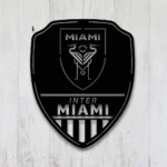 Inter Miami Metal Sign Fc Shield Shape 1