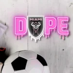 Inter Miami Neon Sign Dripping Dope Fc 1