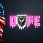 Inter Miami Neon Sign Dripping Dope Fc 1