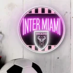 Inter Miami Neon Sign Fc Retro Acrylic 1
