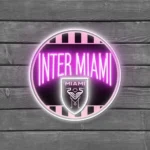 Inter Miami Neon Sign Fc Retro Acrylic 1