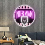 Inter Miami Neon Sign Fc Retro Acrylic 1
