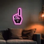 Inter Miami Neon Sign Mls Fc Foam Finger 1
