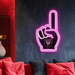 Inter Miami Neon Sign Mls Fc Foam Finger 1
