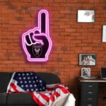 Inter Miami Neon Sign Mls Fc Foam Finger 1