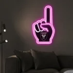 Inter Miami Neon Sign Mls Fc Foam Finger 1