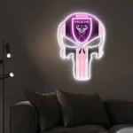 Inter Miami Neon Sign The Punisher Fc 1