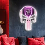 Inter Miami Neon Sign The Punisher Fc 1
