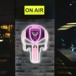 Inter Miami Neon Sign The Punisher Fc 1