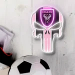 Inter Miami Neon Sign The Punisher Fc 1