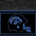 Iowa Hawkeyes Metal Sign Helmet 1
