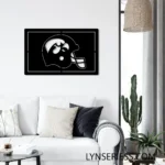 Iowa Hawkeyes Metal Sign Helmet 1