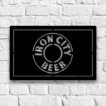 Iron City Metal Sign Logo 1